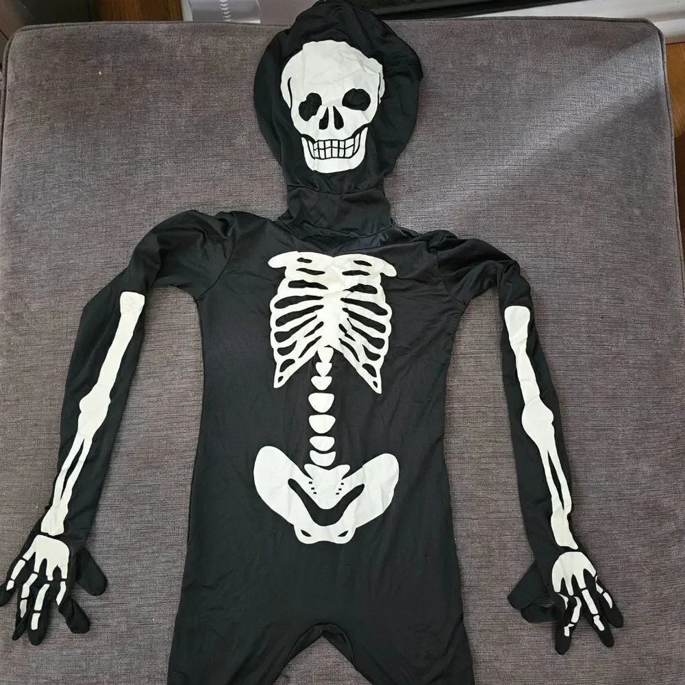 Morphsuits Unisex Halloween glow in the dark Skeleton Costume One Piece Bodysuit